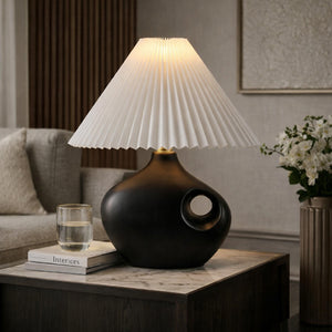   Modern European furniture - Pleated Linen Accent Table Lamp - www.oroa.com | Oroa.com