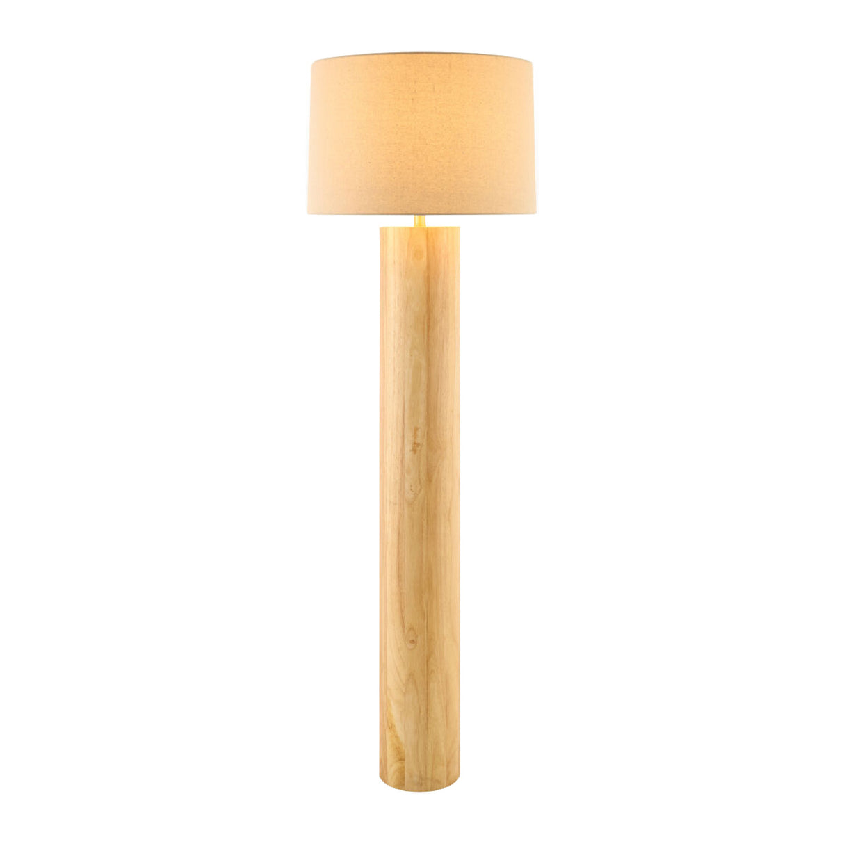   Modern European furniture - Cylindrical Rubberwood Accent Floor Lamp - www.oroa.com | Oroa.com