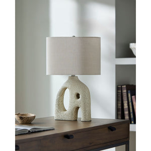   Modern European furniture - Abstract Carved Base Table Lamp - www.oroa.com | Oroa.com