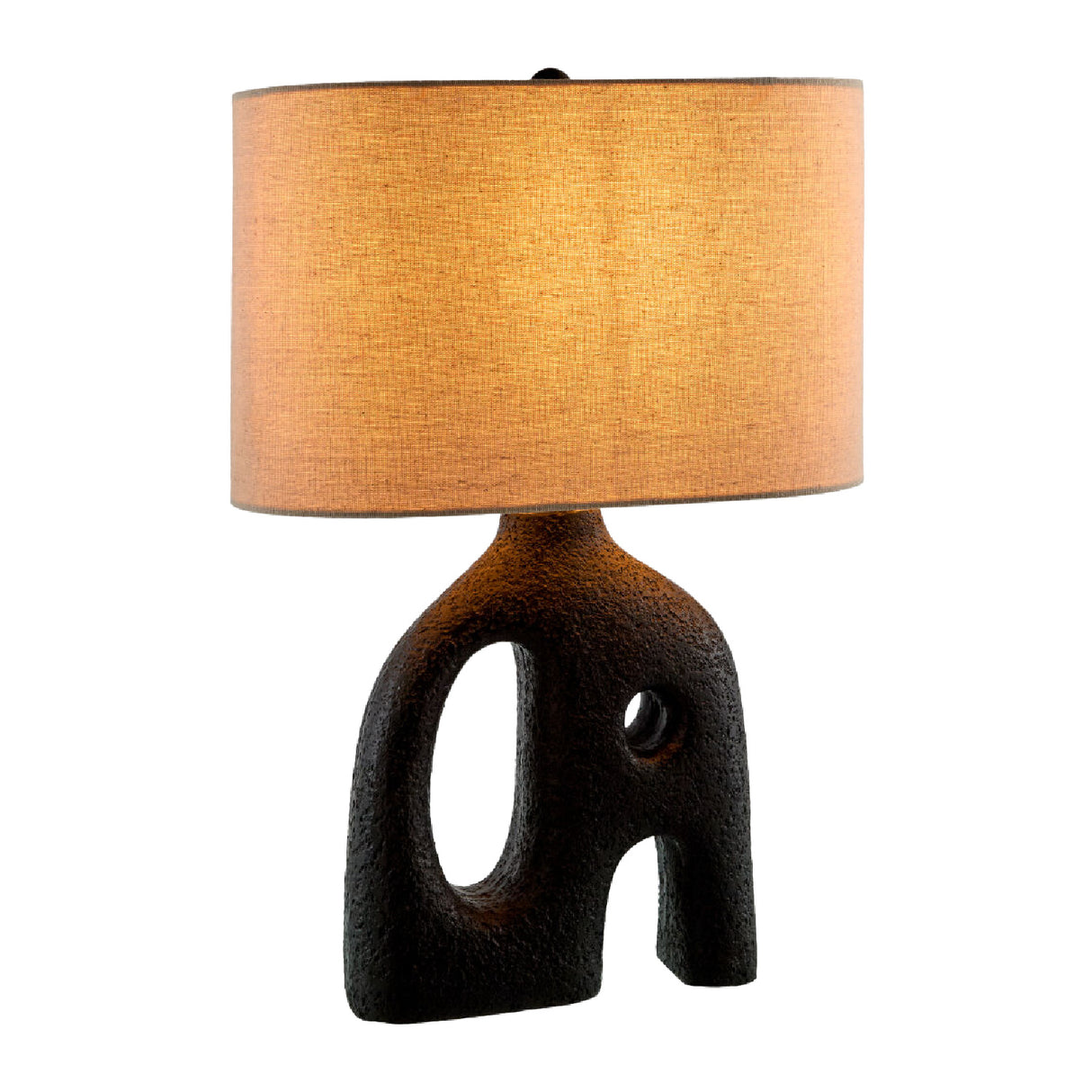   Modern European furniture - Abstract Carved Base Table Lamp - www.oroa.com | Oroa.com