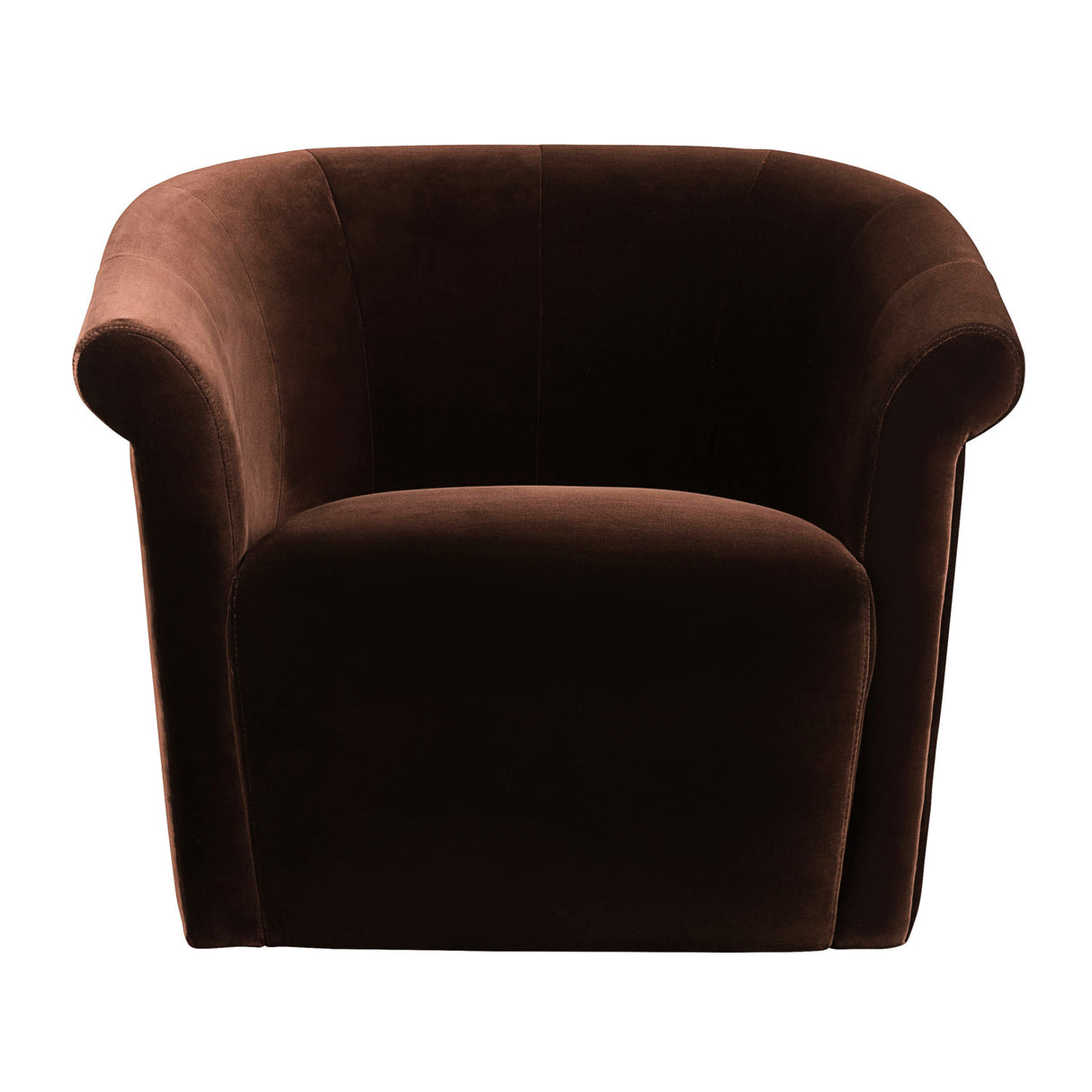   Modern European furniture - Brown Cotton Swivel Chair - www.oroa.com | Oroa.com