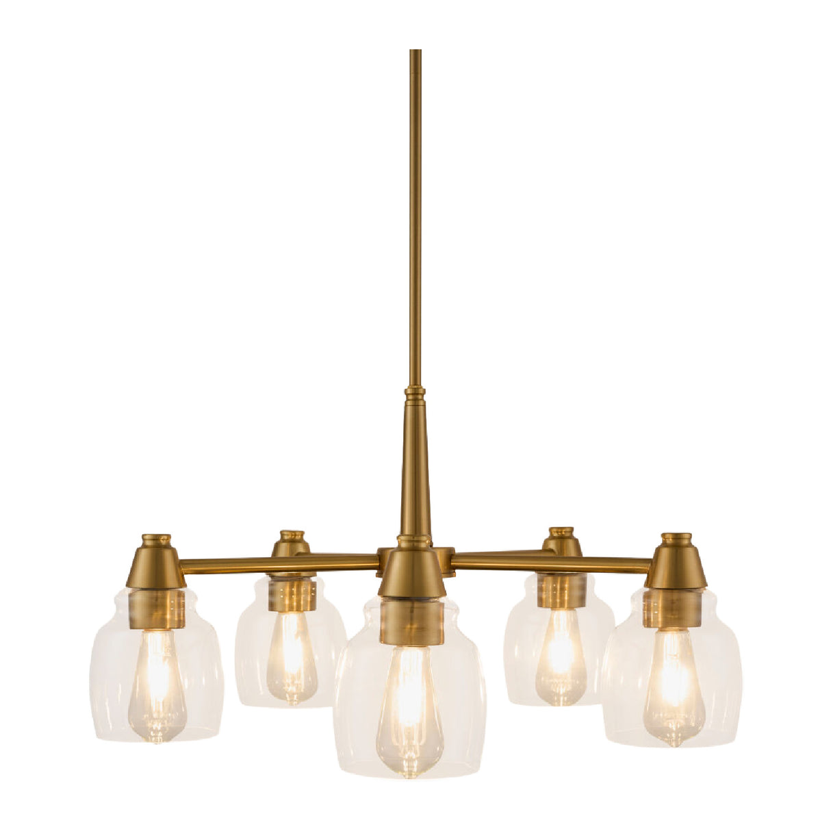   Modern European furniture - Iron Framed Glass Chandelier - www.oroa.com | Oroa.com