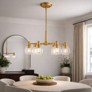   Modern European furniture - Iron Framed Glass Chandelier - www.oroa.com | Oroa.com
