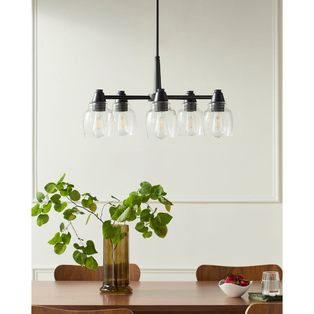   Modern European furniture - Iron Framed Glass Chandelier - www.oroa.com | Oroa.com
