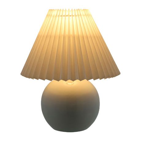   Modern European furniture - Pleated Fabric Shade Table Lamp - www.oroa.com | Oroa.com