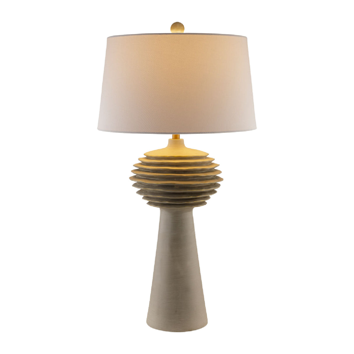   Modern European furniture - Gray Sculptured Accent Table Lamp - www.oroa.com | Oroa.com