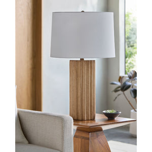   Modern European furniture - Ridged Ceramic Accent Table Lamp - www.oroa.com | Oroa.com