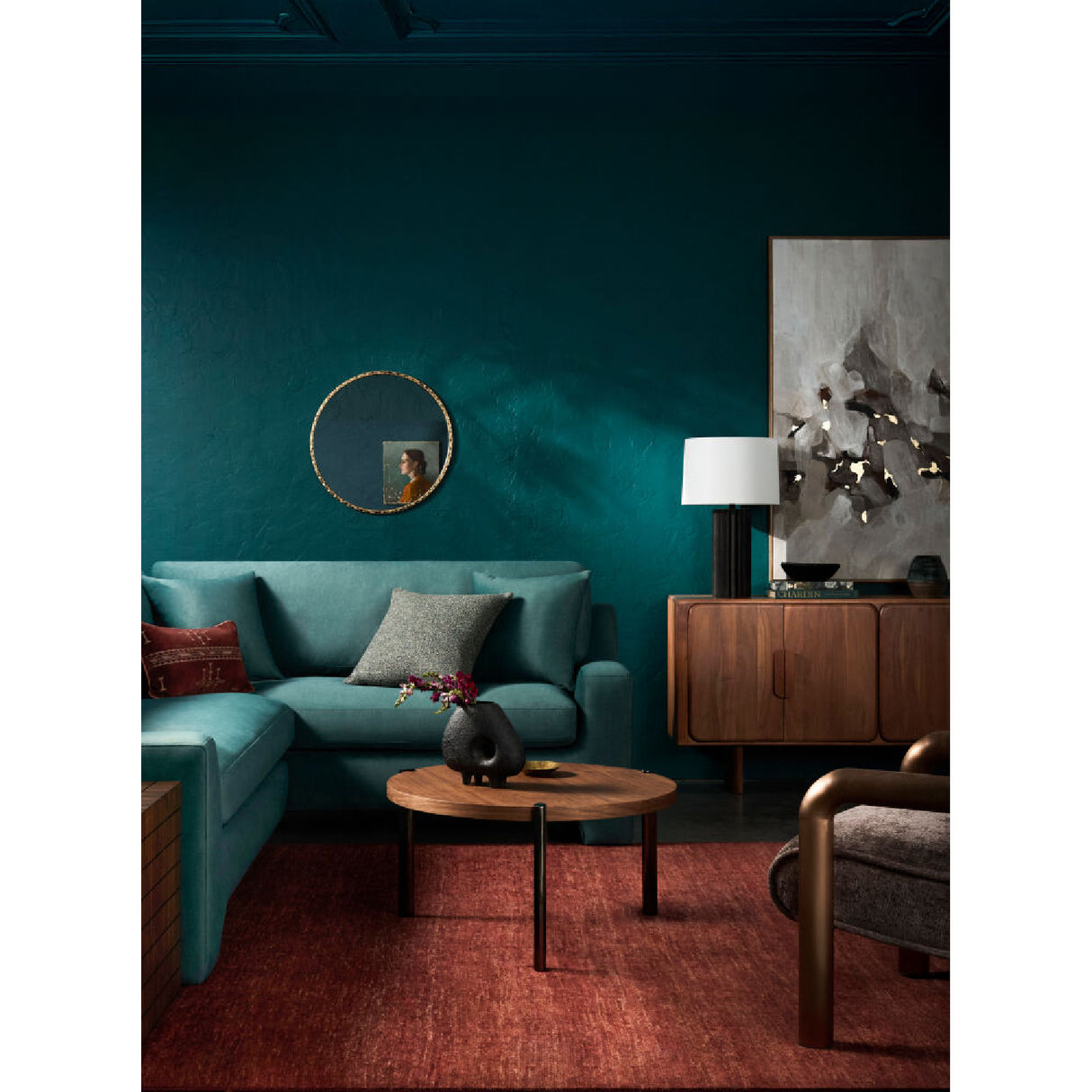   Modern European furniture - Ridged Ceramic Accent Table Lamp - www.oroa.com | Oroa.com