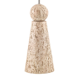   Modern European furniture - Travertine Base Rattan Table Lamps (2) - www.oroa.com | Oroa.com