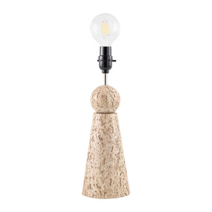   Modern European furniture - Travertine Base Rattan Table Lamps (2) - www.oroa.com | Oroa.com