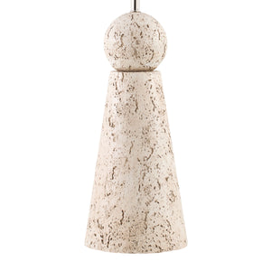   Modern European furniture - Travertine Base Rattan Table Lamps (2) - www.oroa.com | Oroa.com