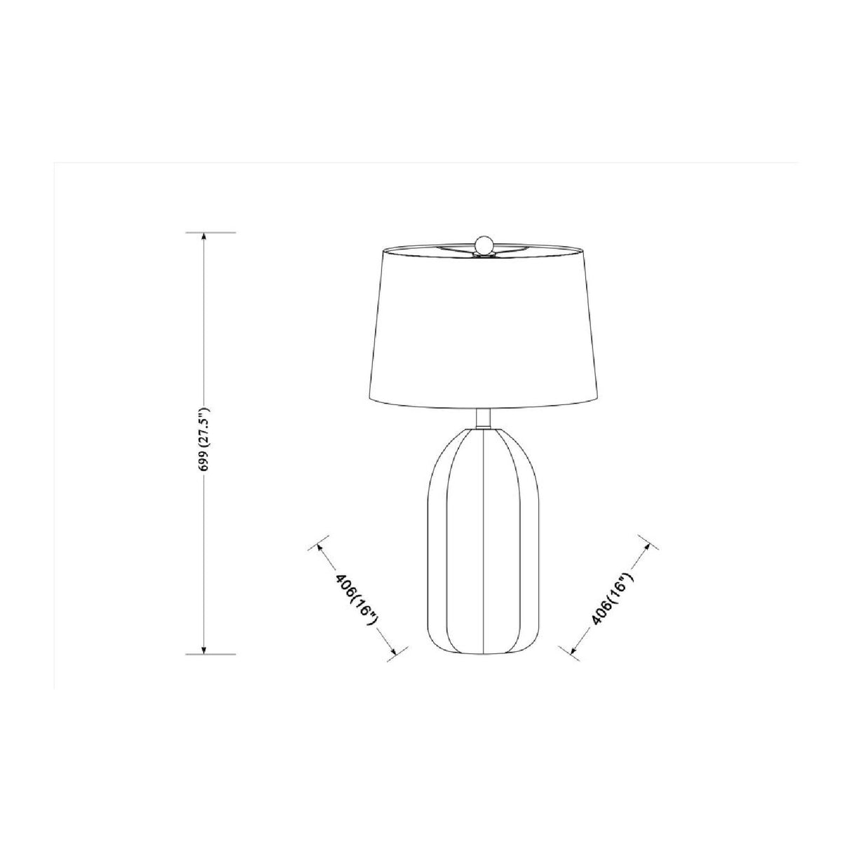  Modern European furniture - Black Ceramic Modern Table Lamp - www.oroa.com | Oroa.com
