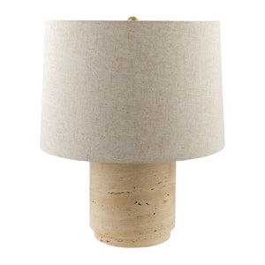   Modern European furniture - Travertine Base Accent Table Lamp - www.oroa.com | Oroa.com