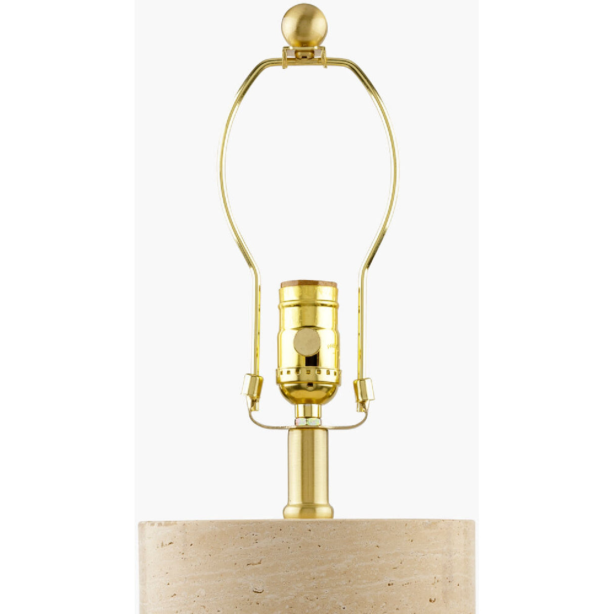   Modern European furniture - Travertine Base Accent Table Lamp - www.oroa.com | Oroa.com