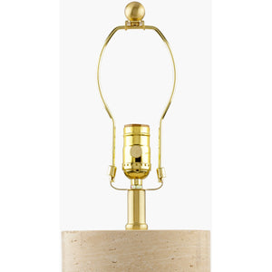   Modern European furniture - Travertine Base Accent Table Lamp - www.oroa.com | Oroa.com