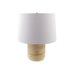   Modern European furniture - Travertine Base Accent Table Lamp - www.oroa.com | Oroa.com