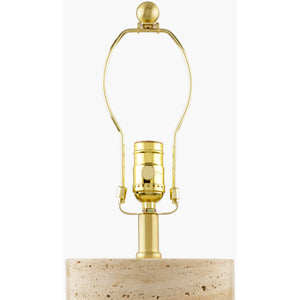   Modern European furniture - Travertine Base Accent Table Lamp - www.oroa.com | Oroa.com