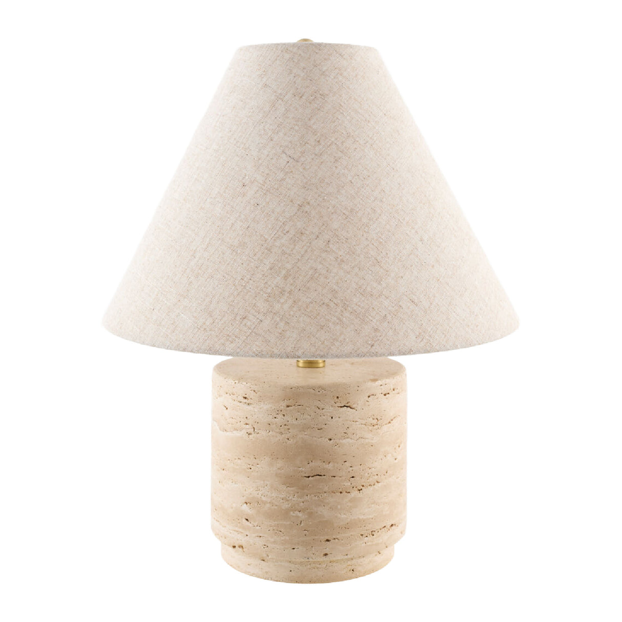   Modern European furniture - Travertine Base Accent Table Lamp - www.oroa.com | Oroa.com