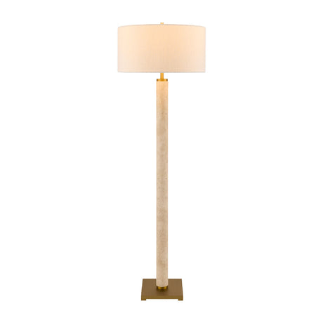   Modern European furniture - Beige Marble Accent Floor Lamp - www.oroa.com | Oroa.com