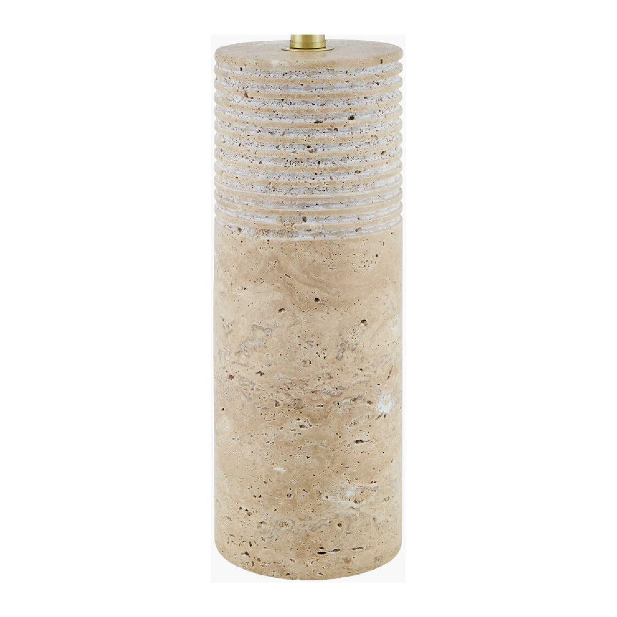   Modern European furniture - Cylindrical Travertine Accent Table Lamp - www.oroa.com | Oroa.com