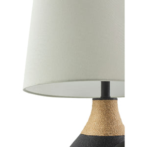   Modern European furniture - Rattan Wrapped Base Table Lamp - www.oroa.com | Oroa.com
