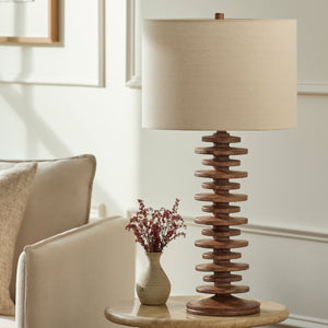   Modern European furniture - Stacked Circular Base Table Lamp - www.oroa.com | Oroa.com