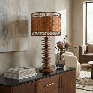   Modern European furniture - Braided Seagrass Accent Table Lamp - www.oroa.com | Oroa.com
