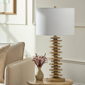   Modern European furniture - Stacked Circular Base Table Lamp - www.oroa.com | Oroa.com
