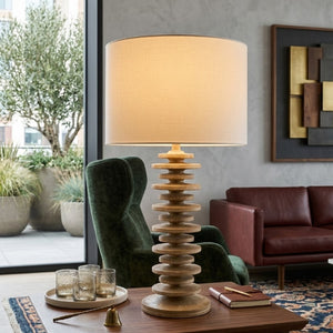   Modern European furniture - Stacked Circular Base Table Lamp - www.oroa.com | Oroa.com