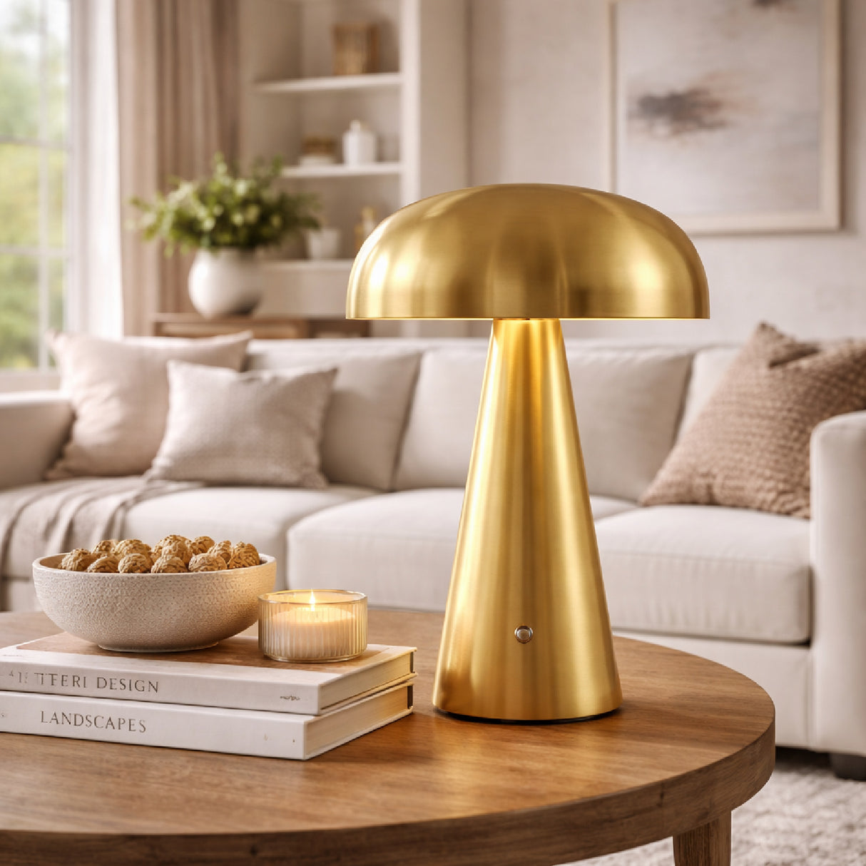   Modern European furniture - Hand-Painted Semi-Dome Table Lamp - www.oroa.com | Oroa.com