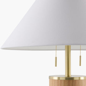  Modern European furniture - Cream Wood Base Table Lamp - www.oroa.com | Oroa.com