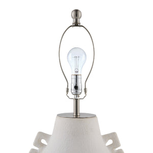   Modern European furniture - Glazed White Ceramic Table Lamp - www.oroa.com | Oroa.com