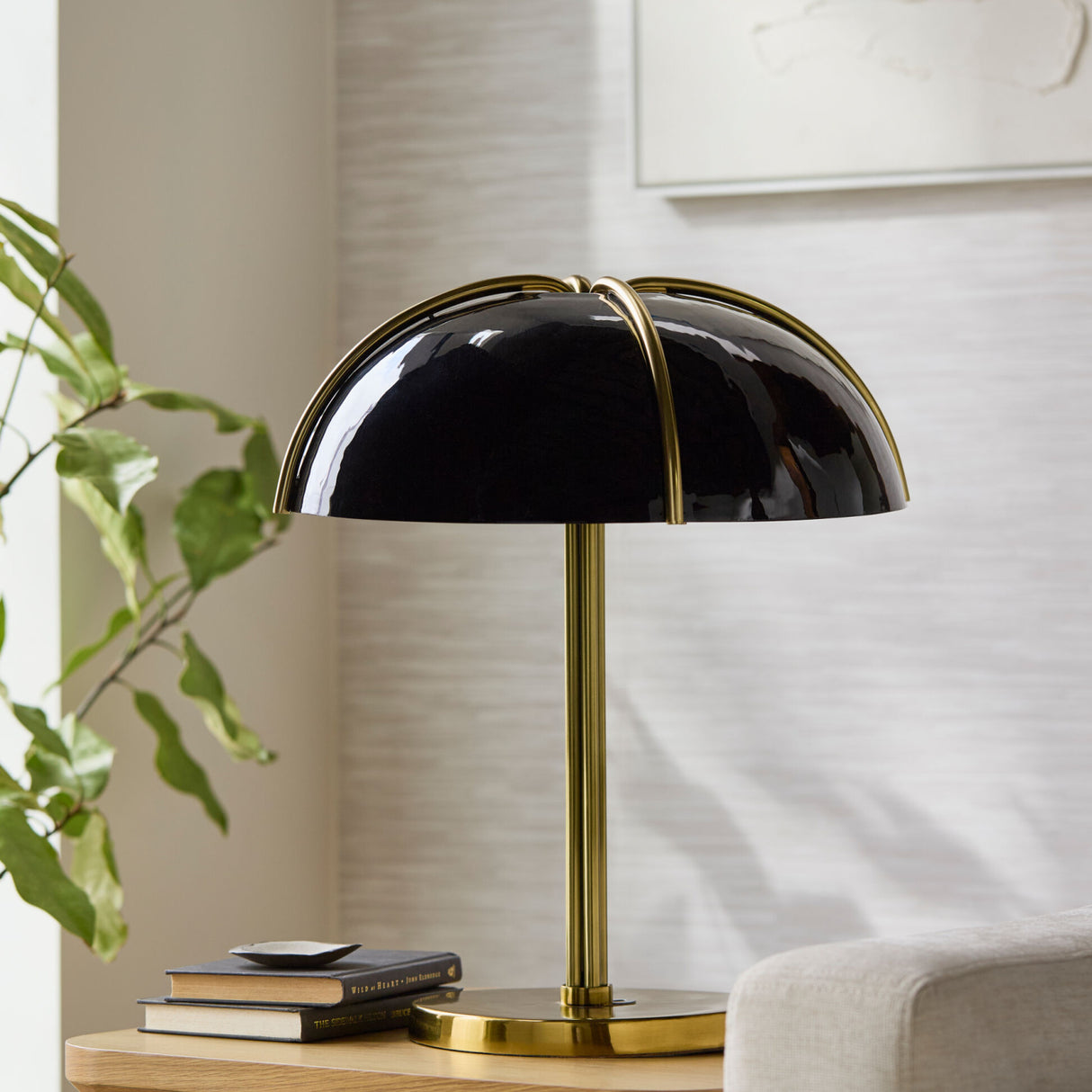   Modern European furniture - Black Metal Dome Table Lamp - www.oroa.com | Oroa.com