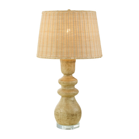   Modern European furniture - Rattan Light Brown Base Table Lamp - www.oroa.com | Oroa.com