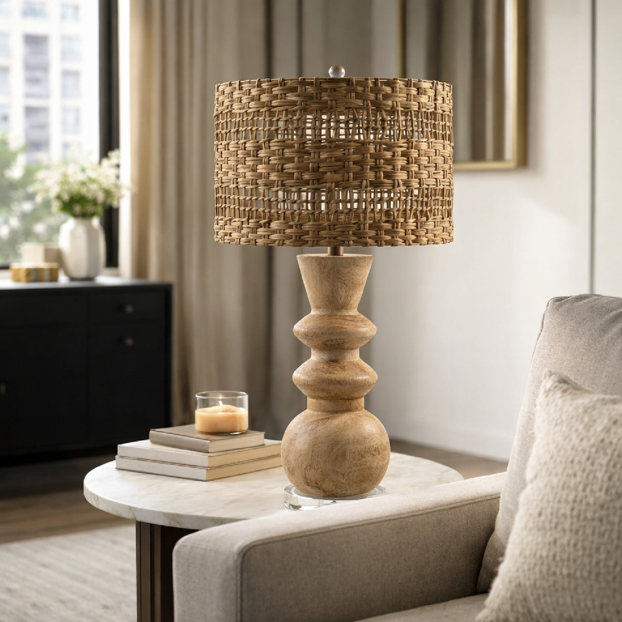   Modern European furniture - Braided Shade Accent Table Lamp - www.oroa.com | Oroa.com