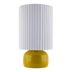   Modern European furniture - Reeded Linen Accent Table Lamp - www.oroa.com | Oroa.com