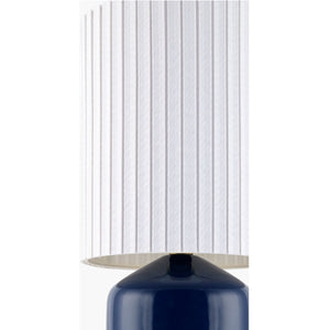   Modern European furniture - Reeded Linen Accent Table Lamp - www.oroa.com | Oroa.com