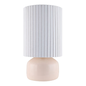   Modern European furniture - Reeded Linen Accent Table Lamp - www.oroa.com | Oroa.com