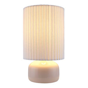   Modern European furniture - Reeded Linen Accent Table Lamp - www.oroa.com | Oroa.com