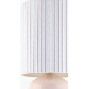  Modern European furniture - Reeded Linen Accent Table Lamp - www.oroa.com | Oroa.com