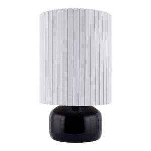   Modern European furniture - Reeded Linen Accent Table Lamp - www.oroa.com | Oroa.com