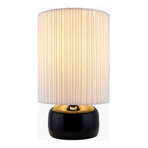   Modern European furniture - Reeded Linen Accent Table Lamp - www.oroa.com | Oroa.com