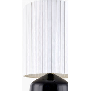  Modern European furniture - Reeded Linen Accent Table Lamp - www.oroa.com | Oroa.com