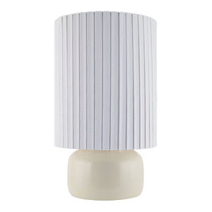   Modern European furniture - Reeded Linen Accent Table Lamp - www.oroa.com | Oroa.com
