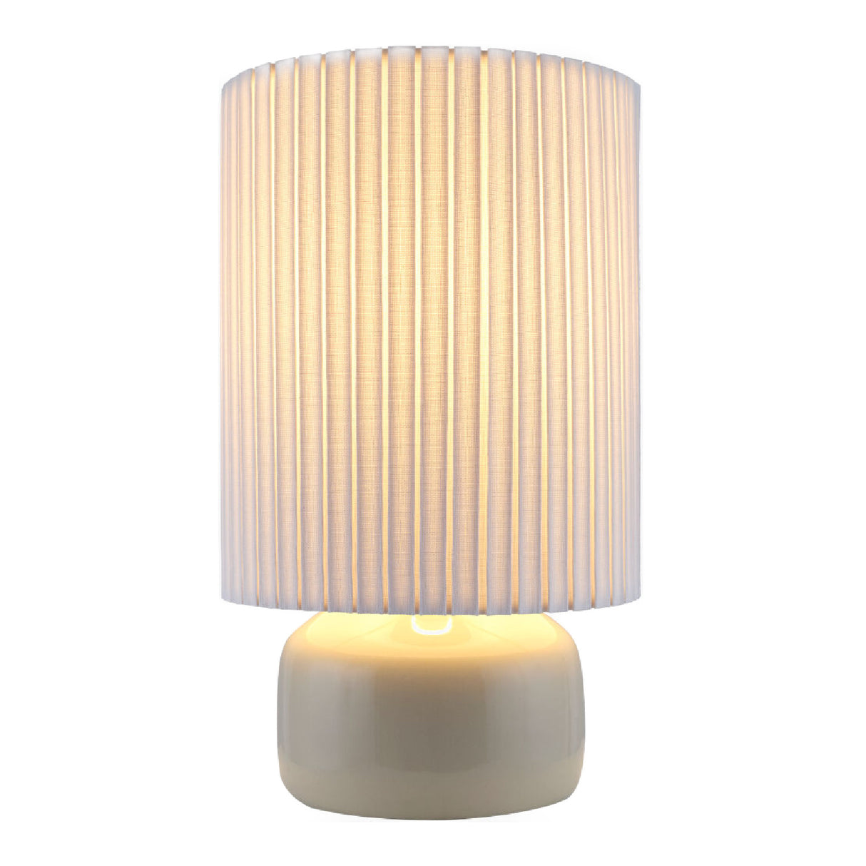   Modern European furniture - Reeded Linen Accent Table Lamp - www.oroa.com | Oroa.com