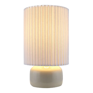   Modern European furniture - Reeded Linen Accent Table Lamp - www.oroa.com | Oroa.com