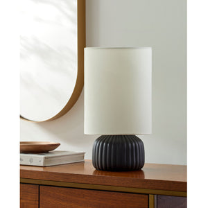   Modern European furniture - Fluted Ceramic Accent Table Lamp - www.oroa.com | Oroa.com