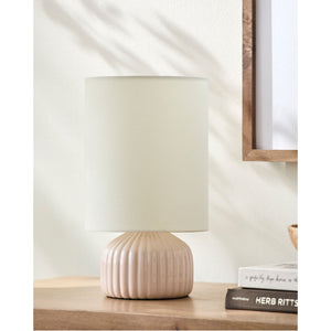   Modern European furniture - Fluted Ceramic Accent Table Lamp - www.oroa.com | Oroa.com