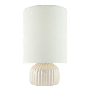   Modern European furniture - Fluted Ceramic Accent Table Lamp - www.oroa.com | Oroa.com