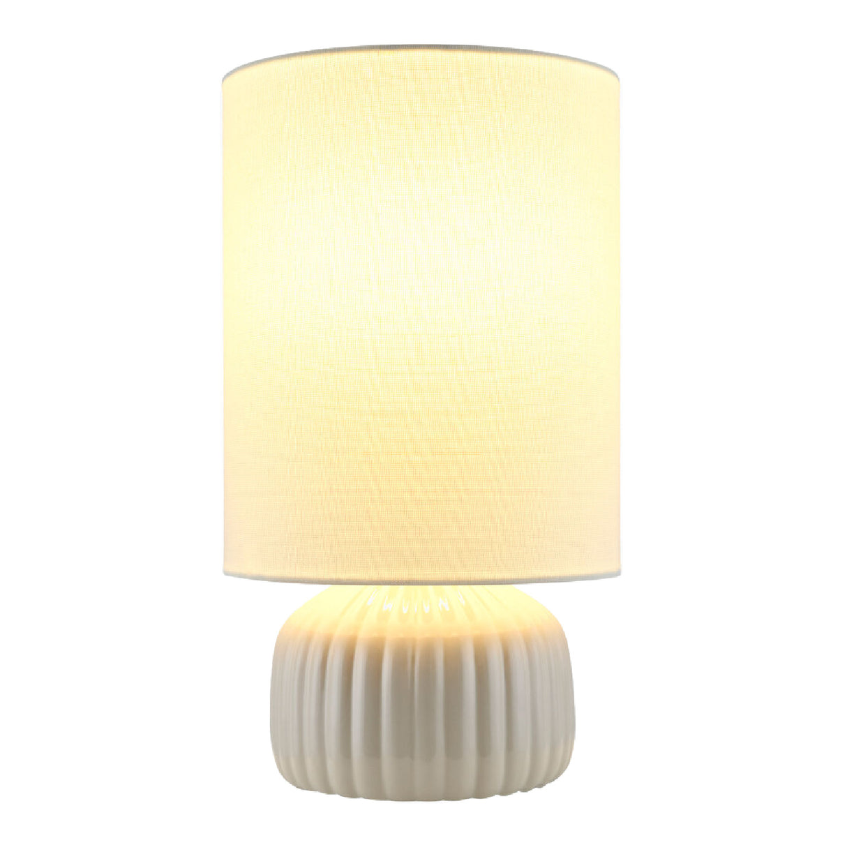   Modern European furniture - Fluted Ceramic Accent Table Lamp - www.oroa.com | Oroa.com